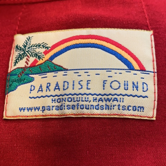 Paradise Found Shirt Hawaii Button Down Large - Picture 5 of 5